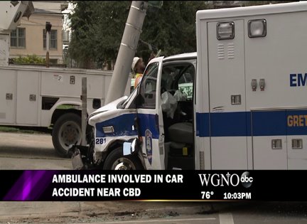 Five People Injured In Ambulance Crash