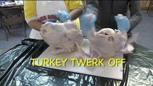 Turkey ‘Twerk’ Off  Between A Grandma & TV Reporter