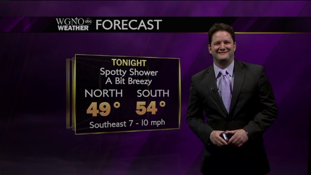 Cloudy, Cool, With A Spotty Shower Possible Tonight