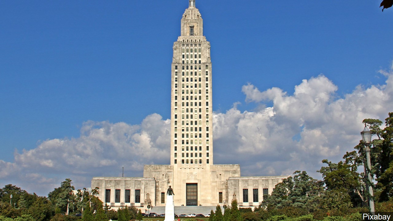 Louisiana state capitol building in Baton Rouge