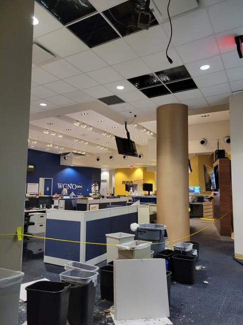 Galleria damaged during Hurricane Ida