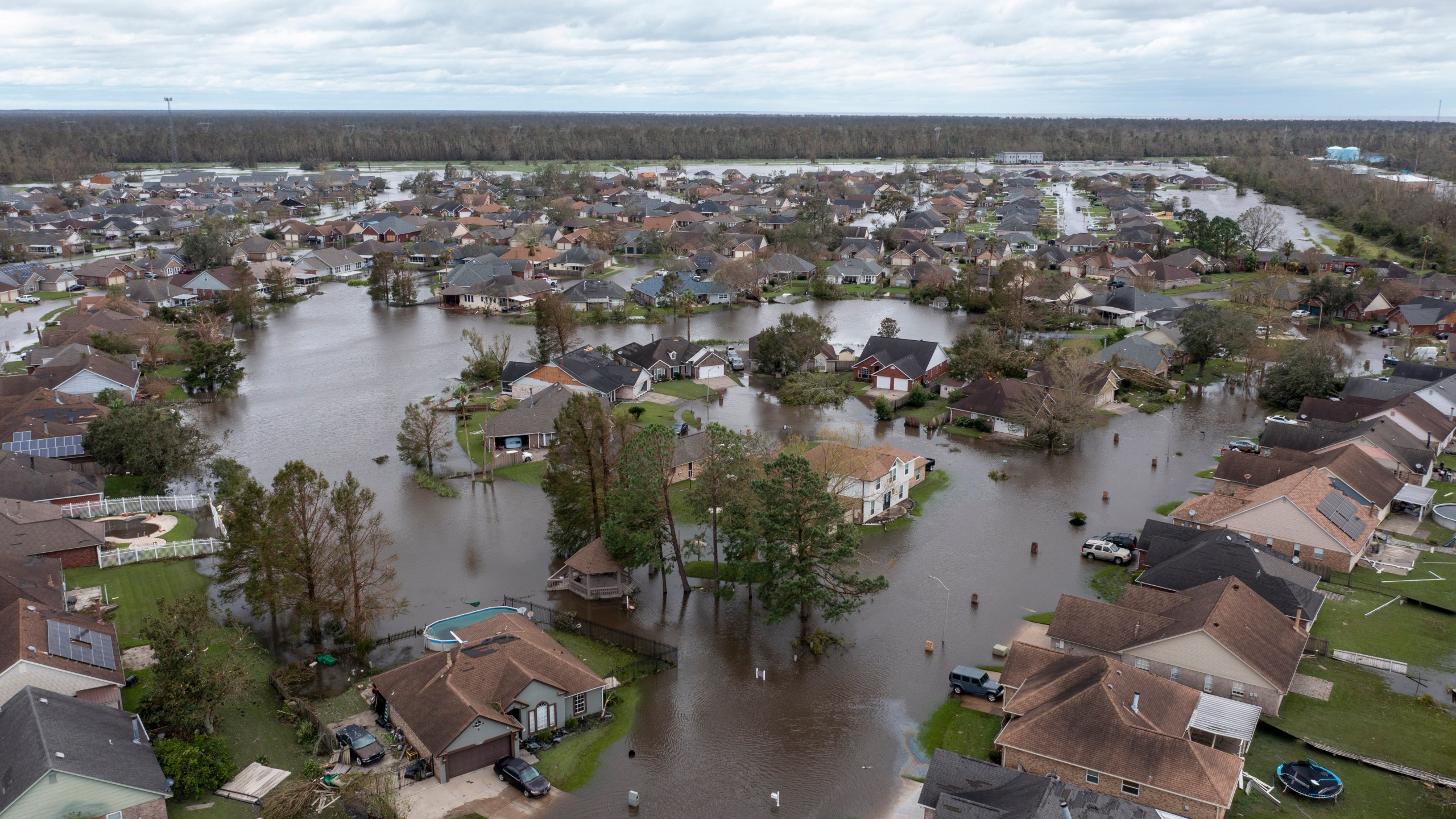 Laplace flooding from Hurricane Ida