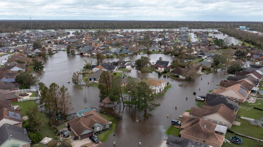 Laplace flooding from Hurricane Ida