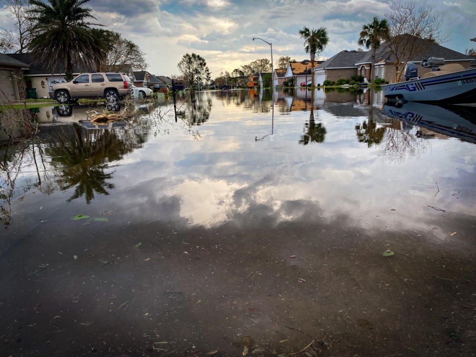 Flooding in Foxwood Manor in LaPlace