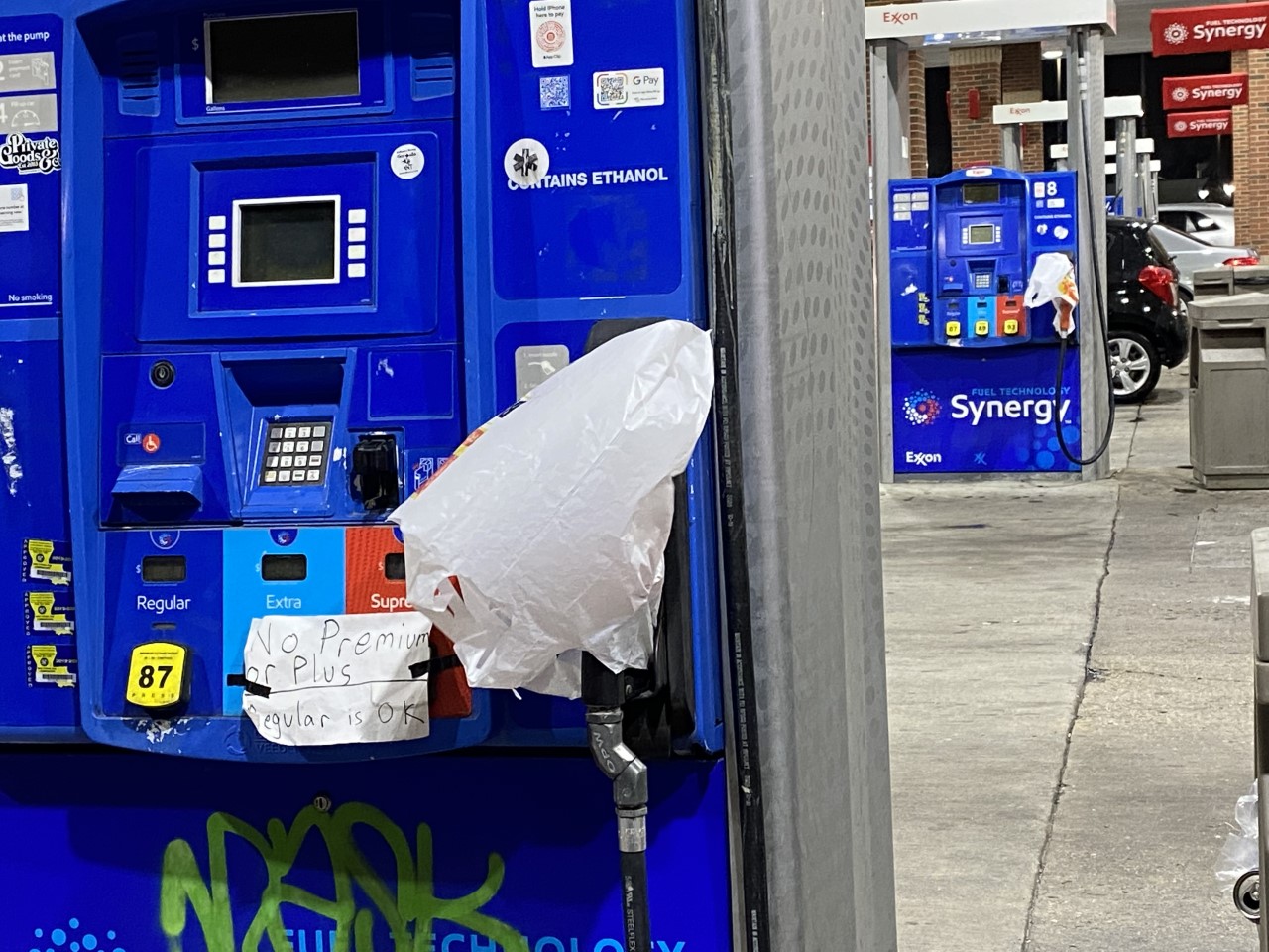 Gentilly gas station out of gas