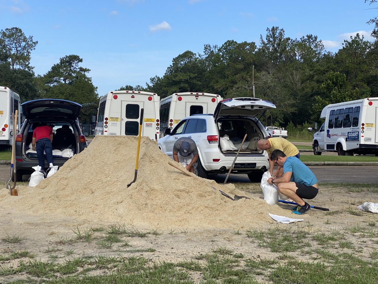 St. Tammany sandbag filling locations for Tropical Storm Ida