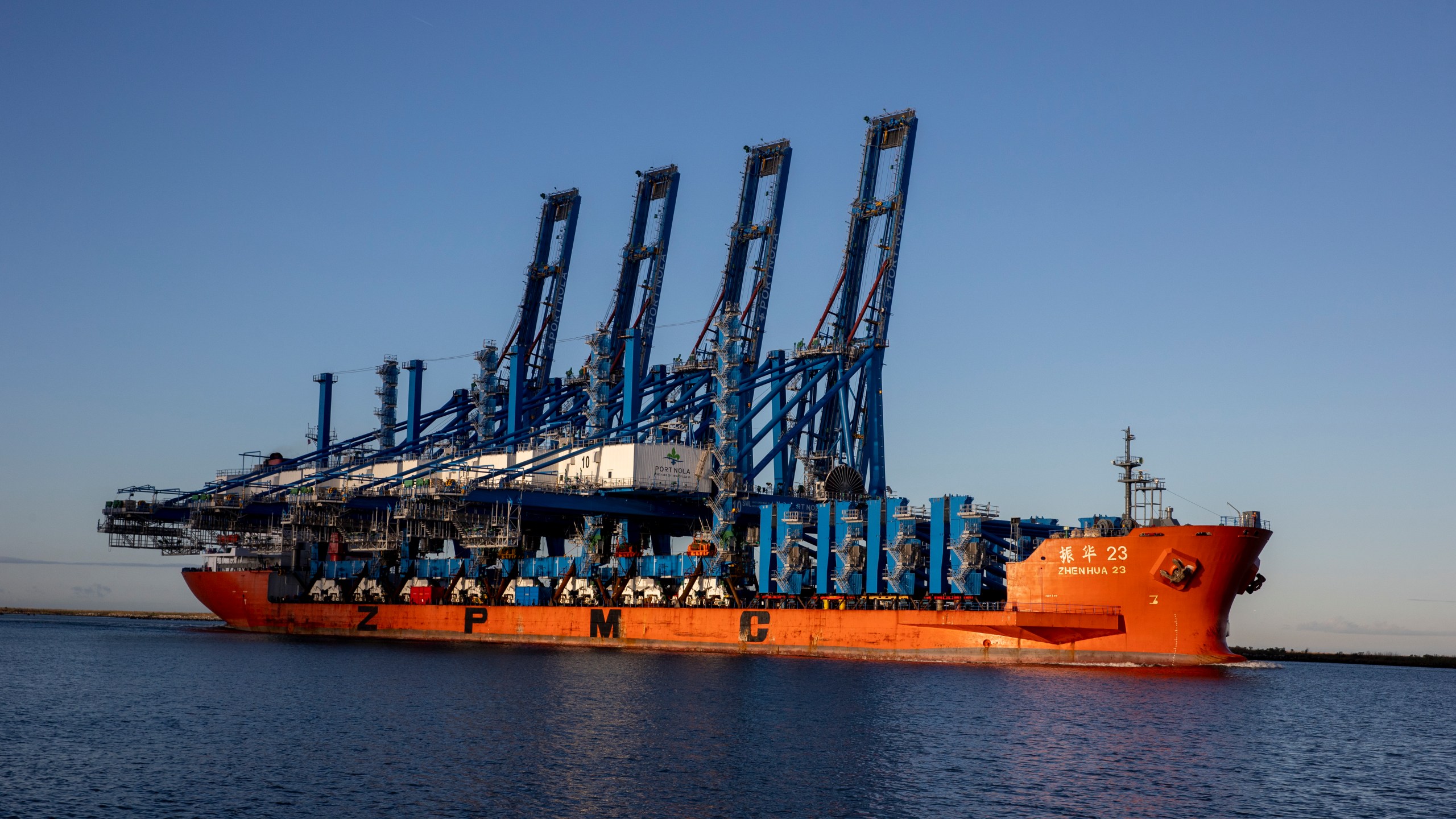 Cranes at Port NOLA, Photo courtesy PJ Hahn