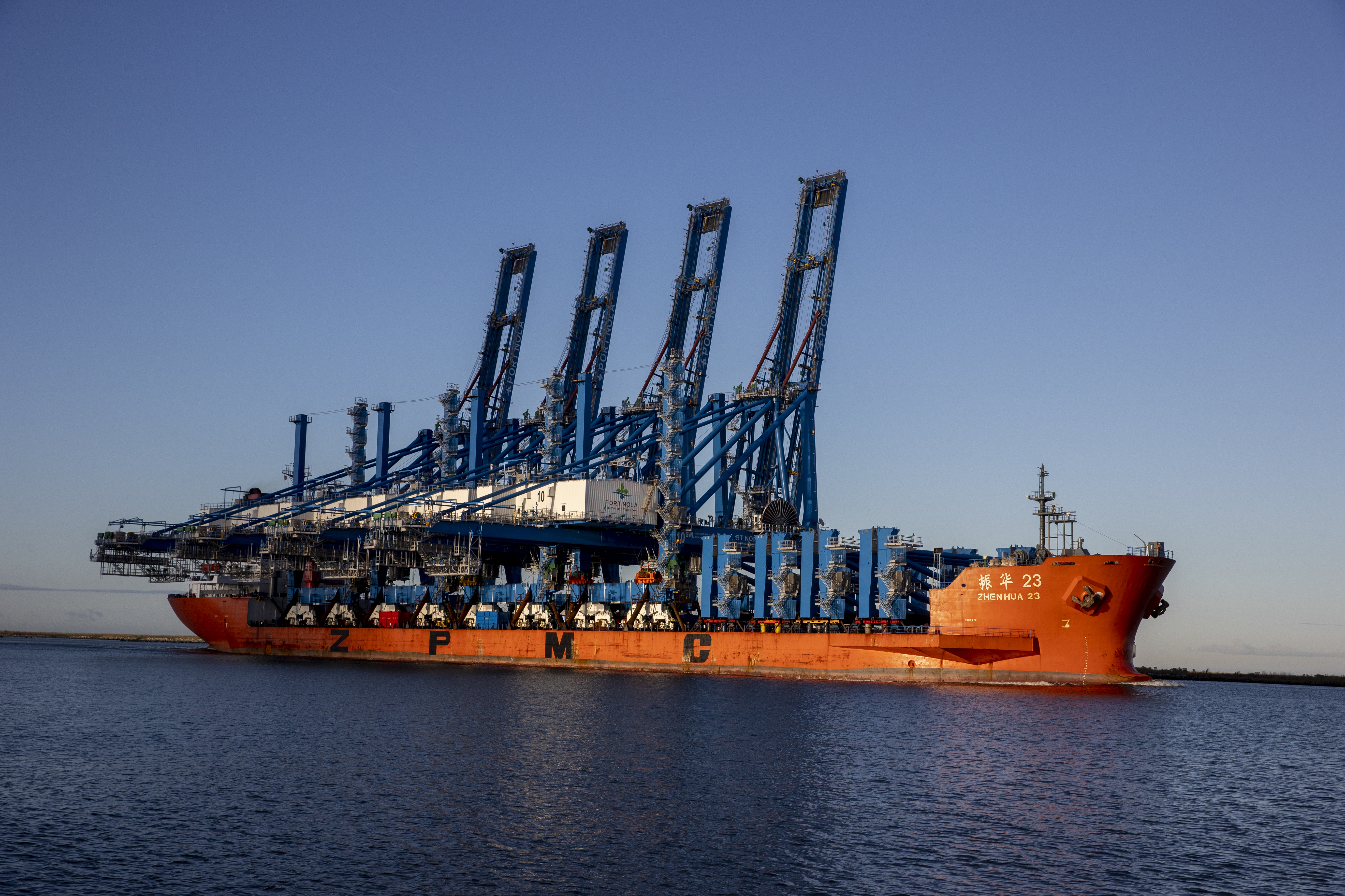 Cranes at Port NOLA, Photo courtesy PJ Hahn