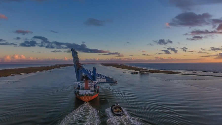 Cranes at Port NOLA, Photo courtesy PJ Hahn