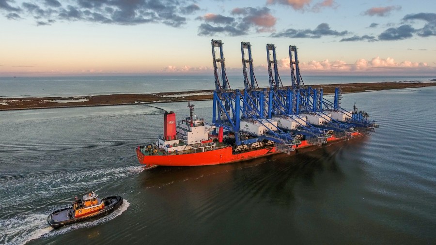 Cranes at Port NOLA, Photo courtesy PJ Hahn