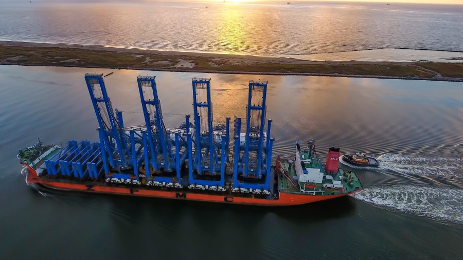 Cranes at Port NOLA, Photo courtesy PJ Hahn