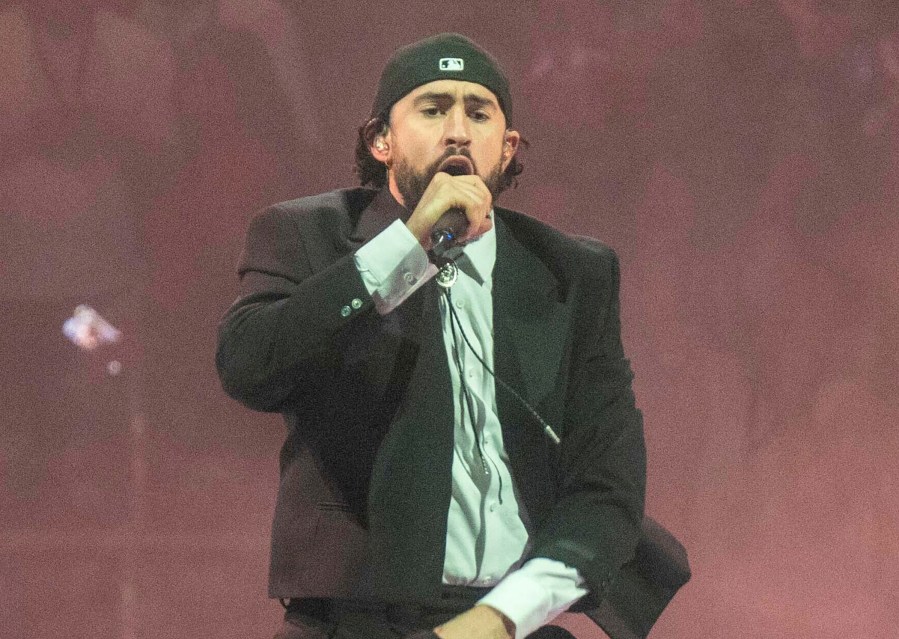 FILE - Bad Bunny performs during “The Most Wanted Tour” at State Farm Arena in Atlanta on May 15, 2024. (Photo by Paul R. Giunta/Invision/AP, File)