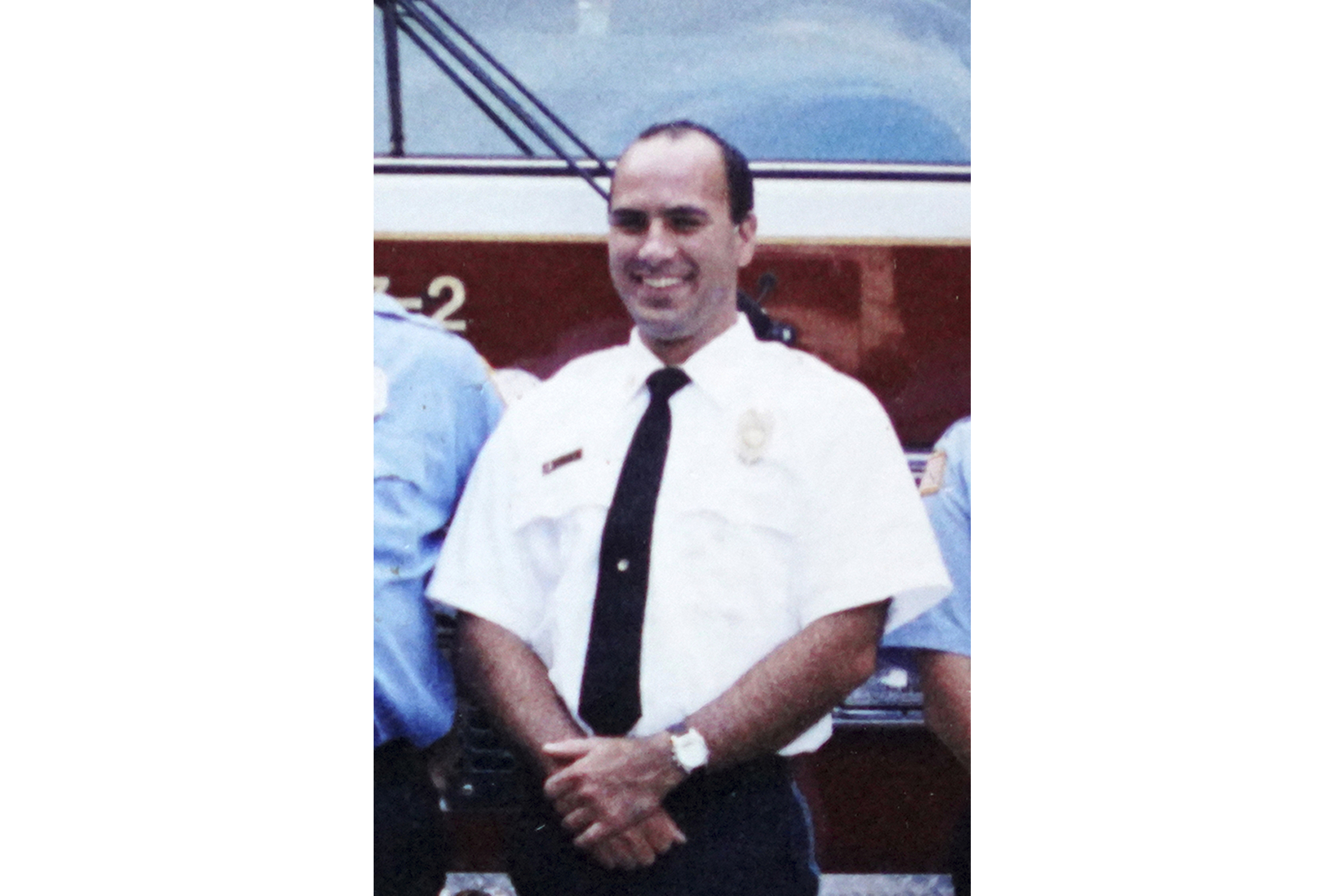 This undated photo provided by the Buffalo Township, Pa., Volunteer Fire Company shows former Buffalo Township Fire Chief Corey Comperatore. Comperatore was killed during a shooting at a campaign rally for Republican presidential candidate former President Donald Trump in Butler, Pa., on Saturday. (Buffalo Township Volunteer Fire Company via AP)