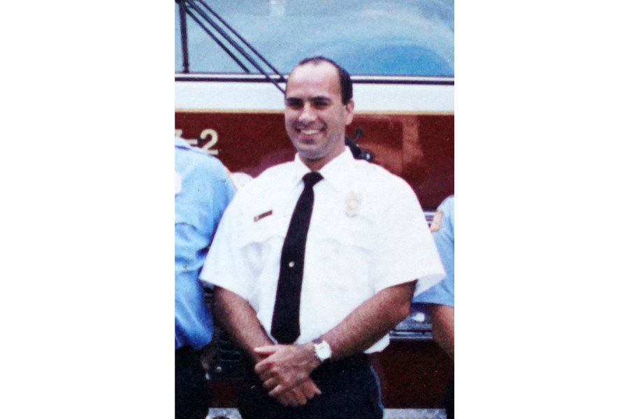 This undated photo provided by the Buffalo Township, Pa., Volunteer Fire Company shows former Buffalo Township Fire Chief Corey Comperatore. Comperatore was killed during a shooting at a campaign rally for Republican presidential candidate former President Donald Trump in Butler, Pa., on Saturday. (Buffalo Township Volunteer Fire Company via AP)