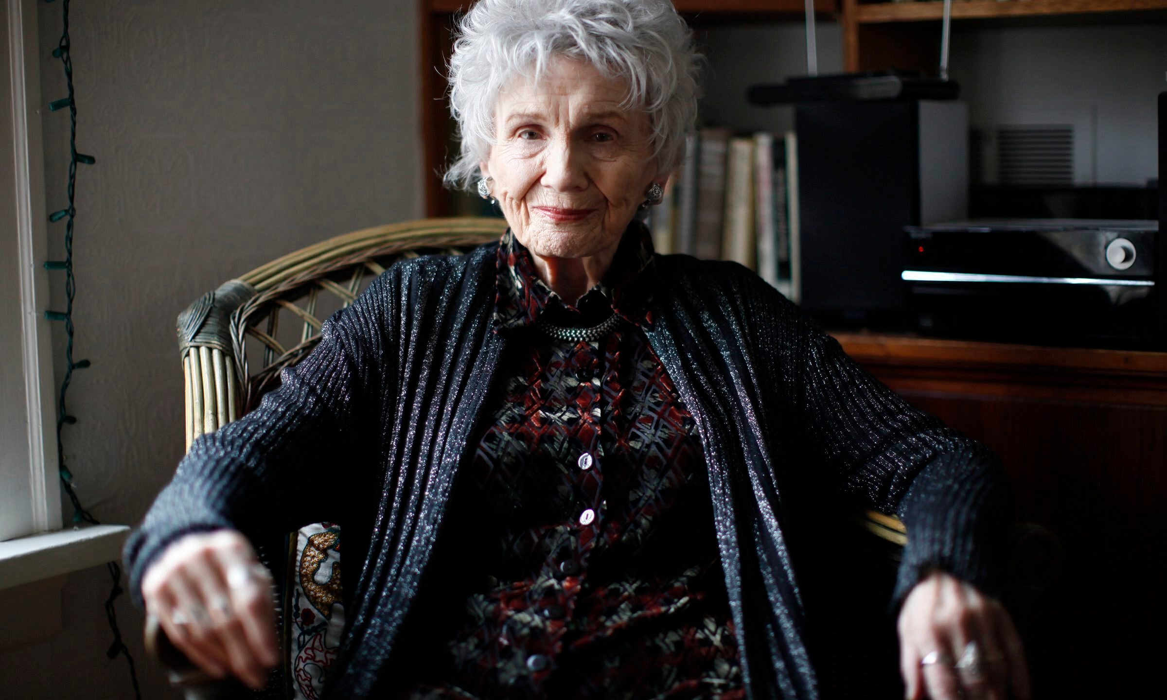 FILE - Canadian author Alice Munro is photographed during an interview in Victoria, B.C. Tuesday, Dec.10, 2013. (Chad Hipolito/The Canadian Press via AP, File)