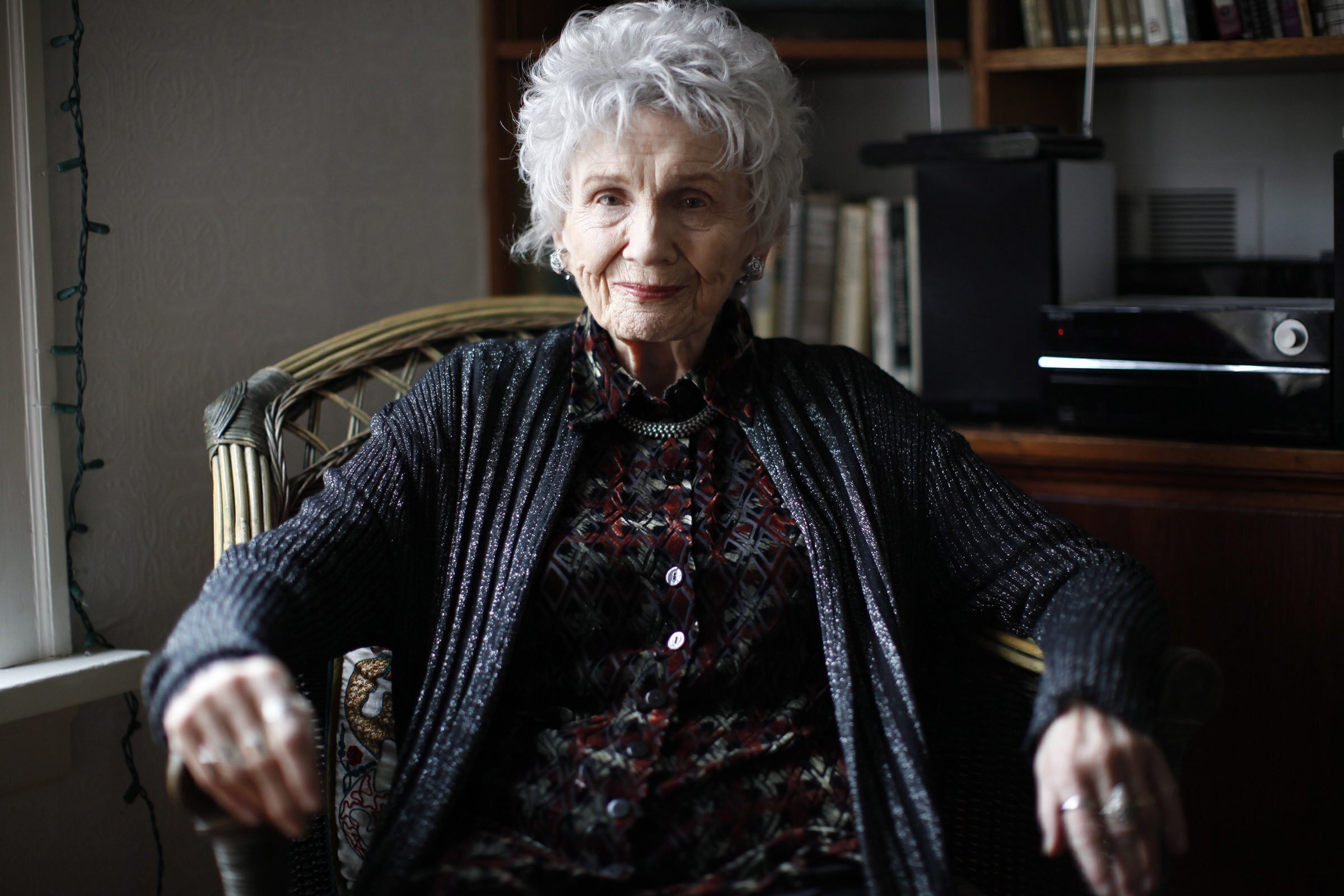 FILE - Canadian author Alice Munro is photographed during an interview in Victoria, B.C. Tuesday, Dec.10, 2013. (Chad Hipolito/The Canadian Press via AP, File)